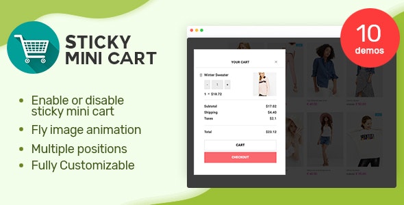 Codecanyon Sticky Mini Cart For WooCommerce v1.0.9 Nulled