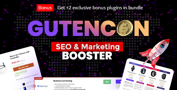 Gutencon Marketing and SEO Booster Listing and Review Builder for Gutenberg v4 Free Download