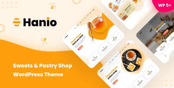 Hanio – Sweets & Pastry Shop WordPress Theme v1.93
