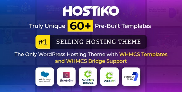 Hostiko WordPress WHMCS Hosting Theme v60.0