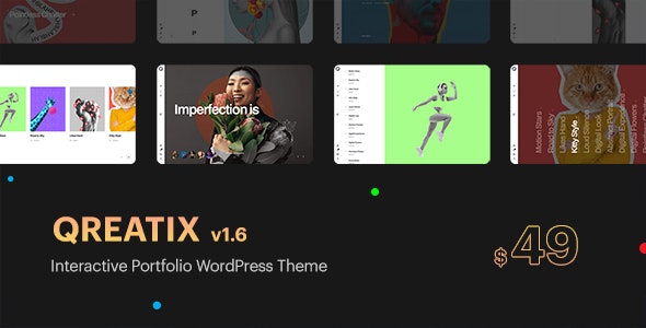 Qreatix – Interactive Portfolio WordPress Theme v1.6