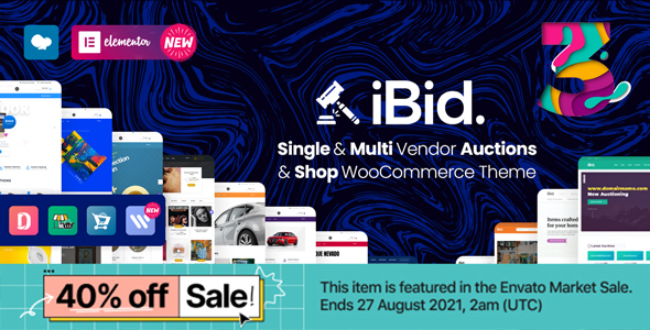 iBid – Multi Vendor Auctions WooCommerce Theme v3.3