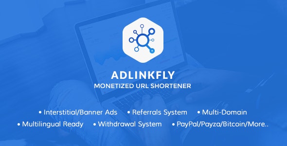 AdLinkFly Monetized URL Shortener v6.5.0