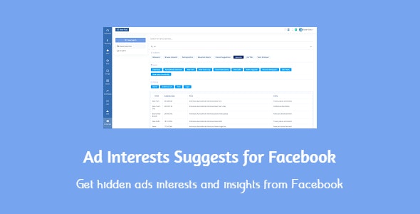 Codecanyon – Ad Interests Suggests for Facebook v1.0