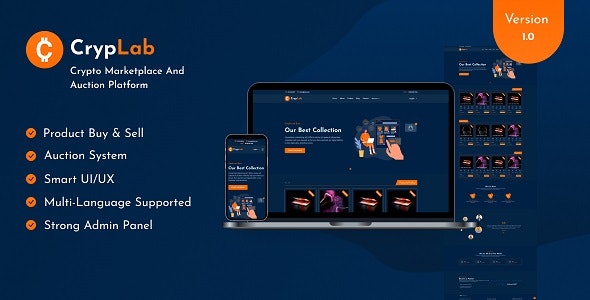 Codecanyon – CrypLab – Crypto Marketplace And Auction Platform v1.0