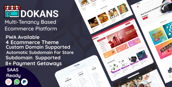 Codecanyon – DOKANS – Multitenancy Based Ecommerce Platform (SAAS) v3.0