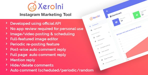 Codecanyon IniBazar Instagram Post Scheduler Marketing Tool SaaS Platform v1.0