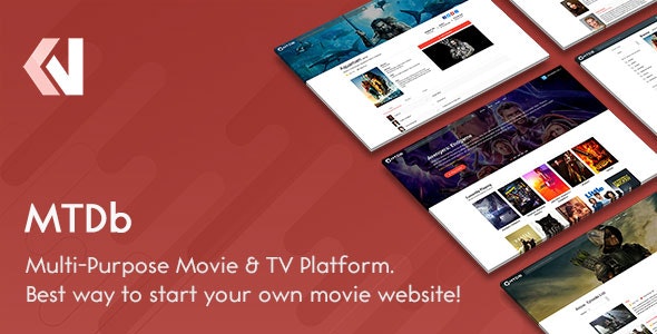 Codecanyon – MTDb – Ultimate Movie&TV Database v3.2.4