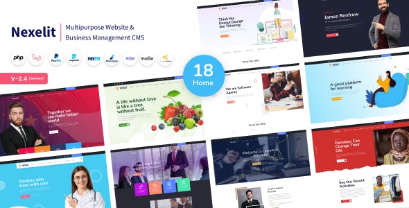 Codecanyon – Nexelit – Multipurpose Website & Business Management System CMS v3.0.1