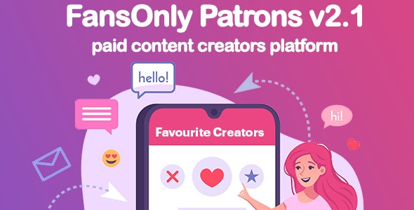 Codecanyon – PHP FansOnly Patrons – Paid Content Creators Platform v2.1