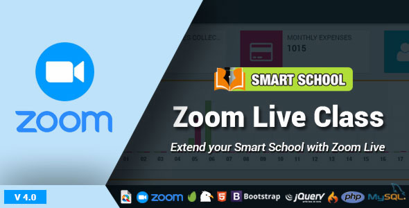 Codecanyon Smart School Zoom Live Class v4.0 Nulled