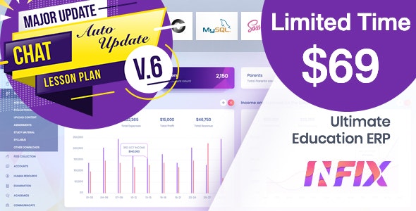 Codecanyon InfixEdu School School Management System Software v6.3.2 Nulled