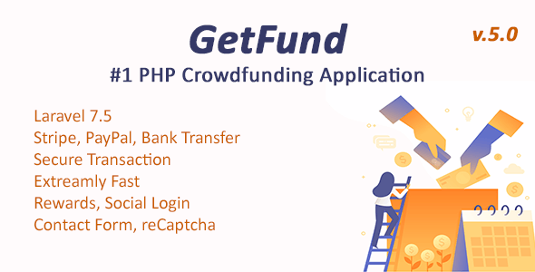 GetFund A Professional Laravel Crowdfunding Platform v5.2 Nulled