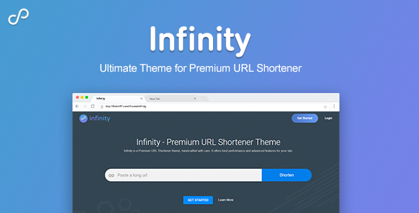 Infinity Premium URL Shortener Theme v2.0 Nulled Free Download