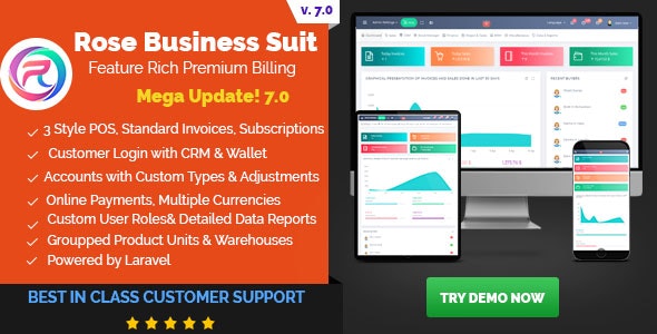 Rose Business Suite Accounting CRM and POS Software v7.0 b 101 Nulled