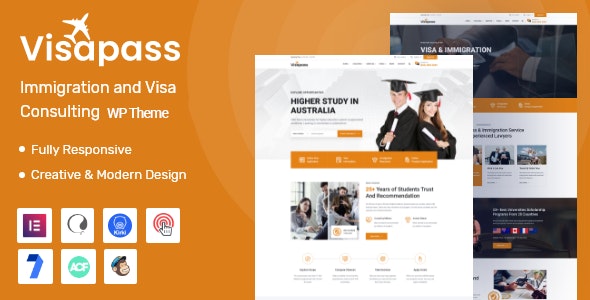 Visapass – Immigration Consulting WordPress Theme v1.0