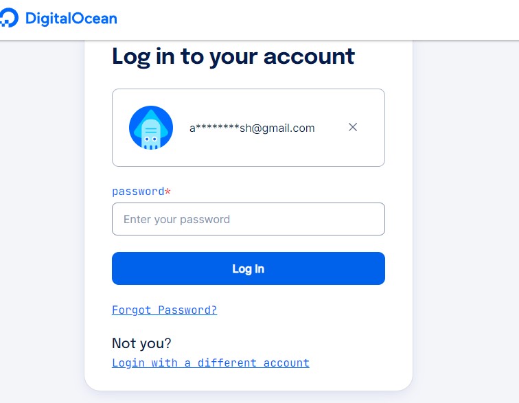 Log into your account