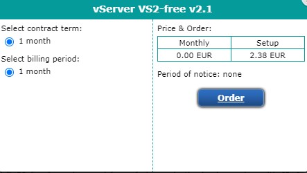 euserv Free ipv6 vps order period monthly